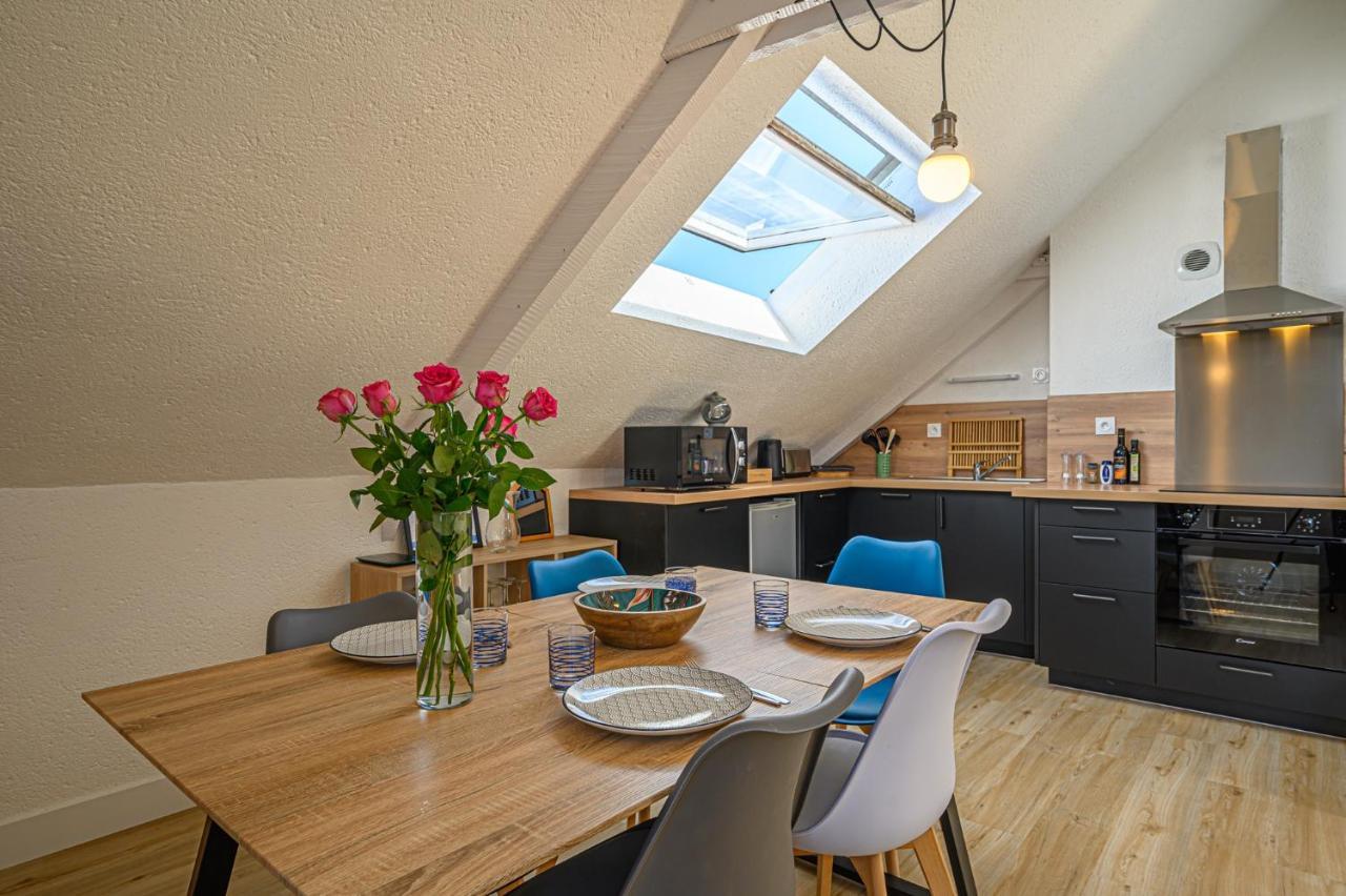 Le Beg Er Lann - Appartement Contemporain Centre Ville サルゾー エクステリア 写真