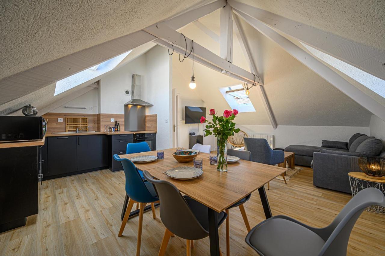 Le Beg Er Lann - Appartement Contemporain Centre Ville サルゾー エクステリア 写真